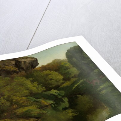 View of the Forest of Fontainebleau France by Gustave Courbet