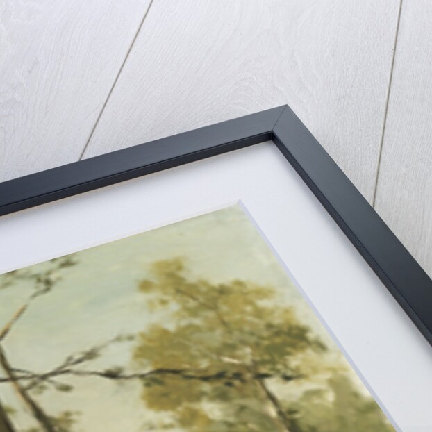 Wooded View near Barbizon, France by Johan Hendrik Weissenbruch