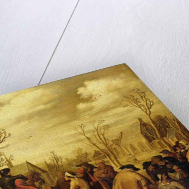 Saint Martin Divides his Cloak (The Charity of St Martin) by Joost Cornelisz. Droochsloot