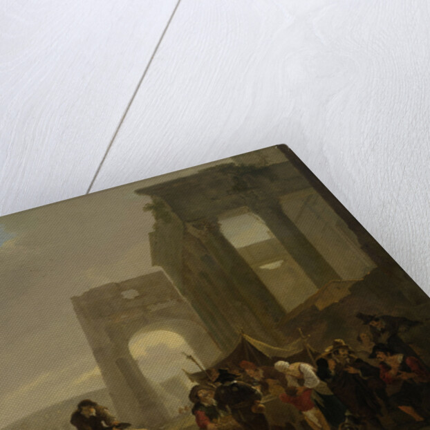 Roman Folk Life with a View of the Colosseum by Jan Both