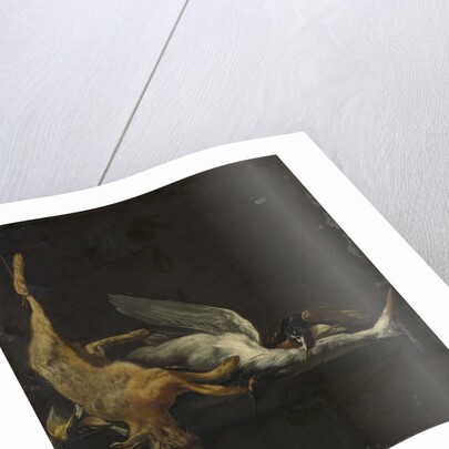 Still Life with Hare, Heron and other Birds by Elias Vonck