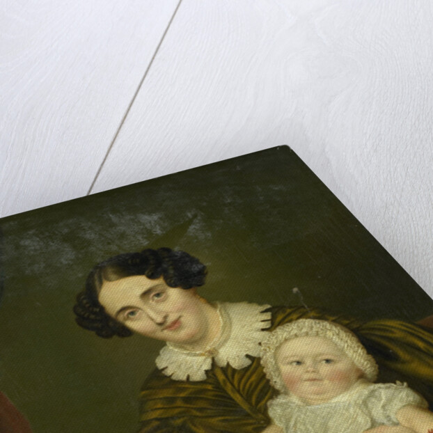 Mrs. Carp and her young Son by Louis Moritz