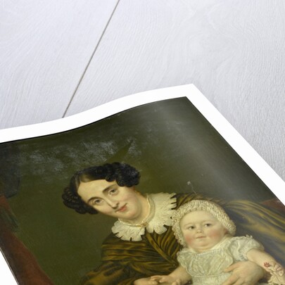 Mrs. Carp and her young Son by Louis Moritz