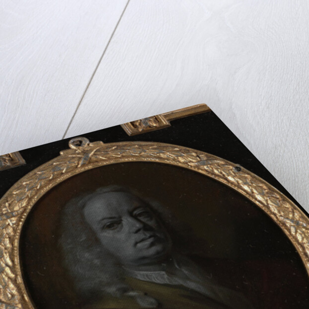 Portrait of Frans Greenwood, Miniaturist, Glass Engraver and Poet in Dordrecht by Aert Schouman