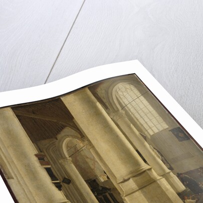 Interior of the Oude Kerk, Delft, with the Mausoleum of Pieter Pietersz Hein, Lieutenant-Admiral of Holland, The Netherlands by Hendrick Cornelisz. van Vliet