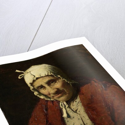 Old jewish woman by Meijer Isaäc de Haan