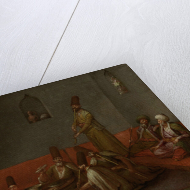 Dervishes Sharing a Meal by Jean Baptiste Vanmour