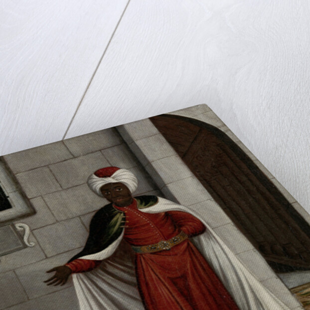 The Kislar Aghassi, Chief of the Black Eunuchs of the Sultan by Workshop of Jean Baptiste Vanmour