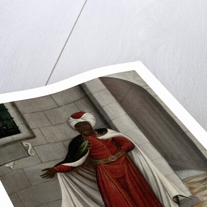 The Kislar Aghassi, Chief of the Black Eunuchs of the Sultan by Workshop of Jean Baptiste Vanmour
