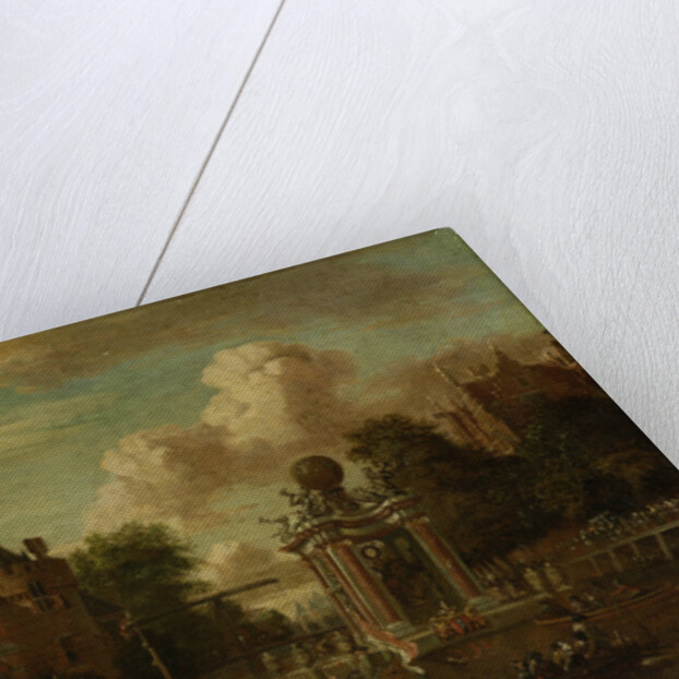 The arrival of the Russian embassy in Amsterdam, 29 August 1697, The Netherlands by Abraham Storck