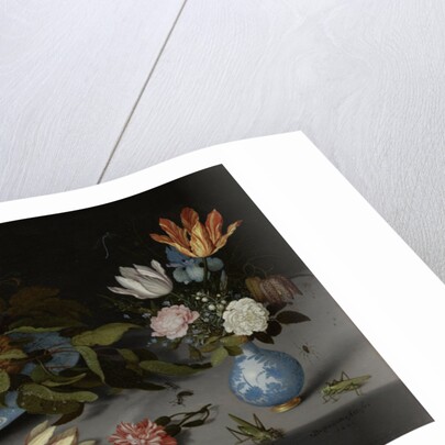 Still Life with Fruit and Flowers by Balthasar van der Ast