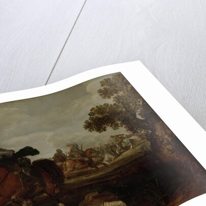 A Cavalry Charge by Jan Martszen de Jonge