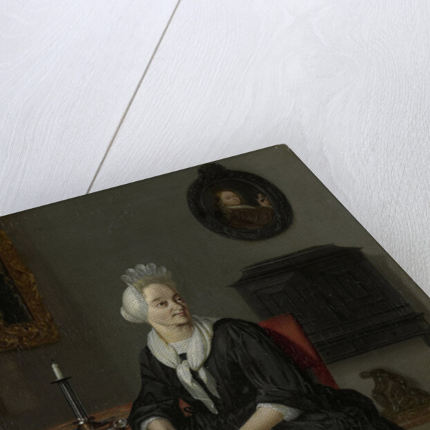 Portrait of Anna de Hooghe, the Artist's fourth Wife by Ludolf Bakhuysen