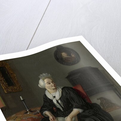 Portrait of Anna de Hooghe, the Artist's fourth Wife by Ludolf Bakhuysen