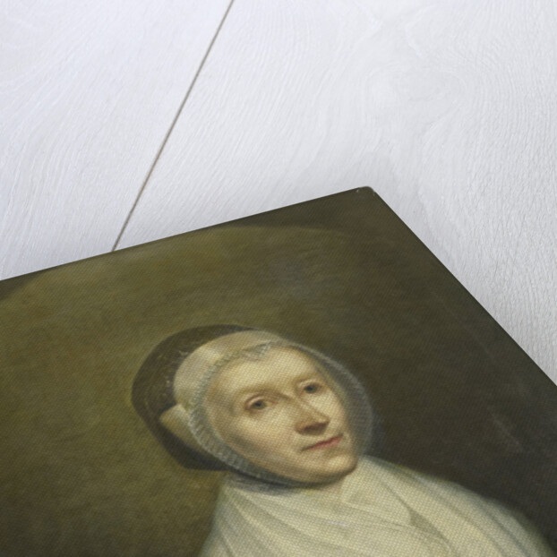 Portrait of Christina Sebilla Charlotte Bakhuizen, Wife of Joannes van den Brink, Commission Agent by Benjamin Wolff