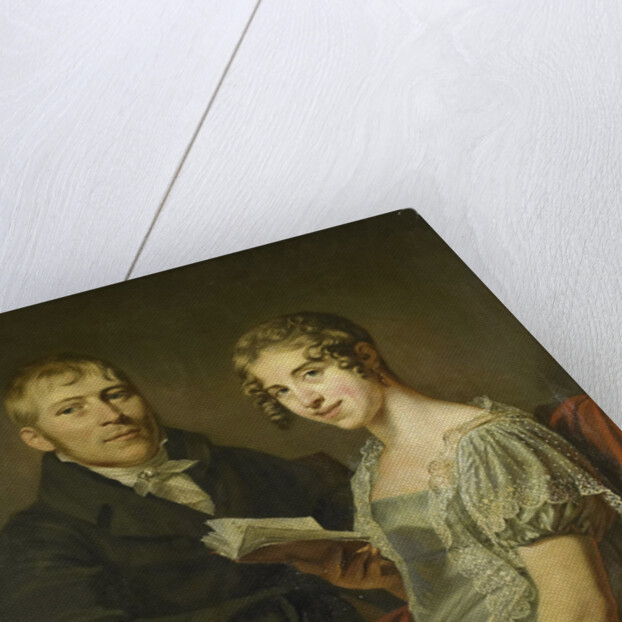 Portrait of Hendrik Arend van den Brink with his Wife Lucretia Johanna van de Poll by Louis Moritz