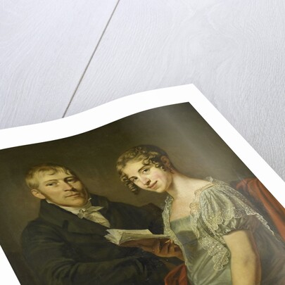 Portrait of Hendrik Arend van den Brink with his Wife Lucretia Johanna van de Poll by Louis Moritz