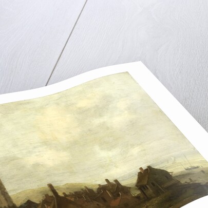 View of Egmond-aan-Zee, The Netherlands by Ludolf Bakhuysen