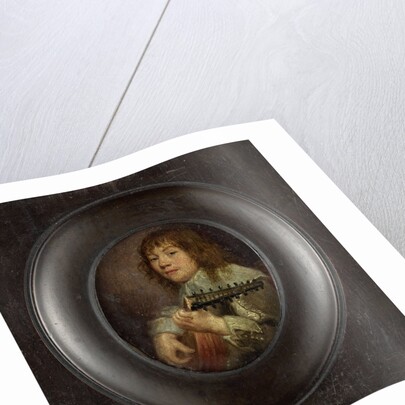 Portrait of a lute player by Anonymous