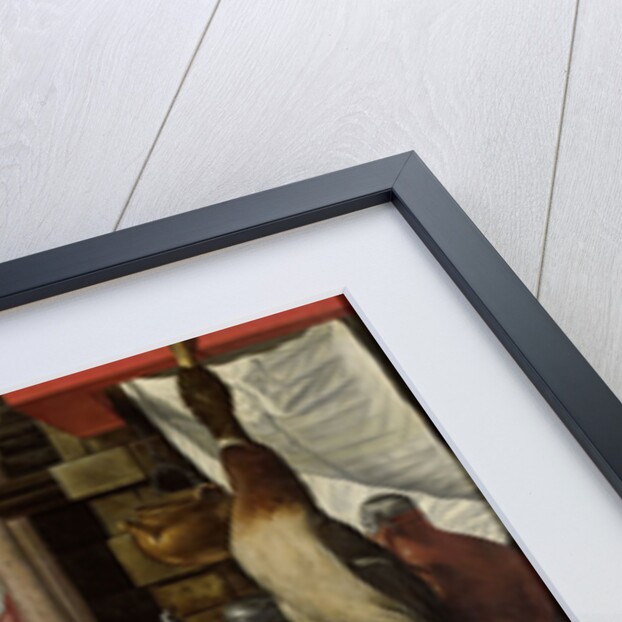 Kitchen Piece, with Jesus in the House of Martha and Mary in the background by Anonymous