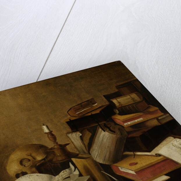 Vanitas Still Life with Books by Anonymous