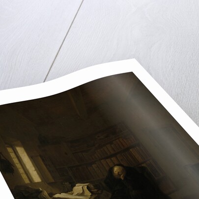 A Scholar in his Study (The Old Savant) by Salomon Koninck