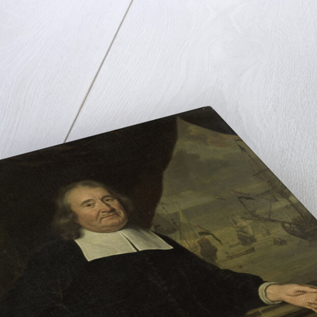 Portrait of a captain or ship-owner by Michiel van Musscher