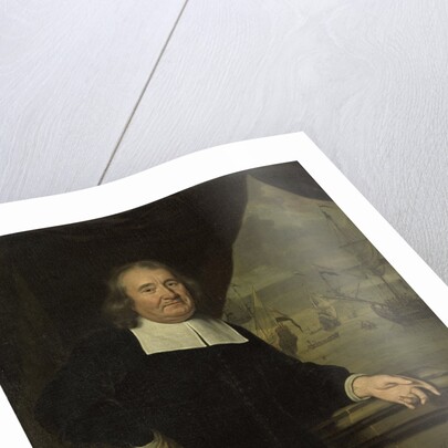 Portrait of a captain or ship-owner by Michiel van Musscher