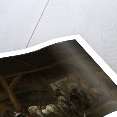 A Horse Stable by Philips Wouwerman