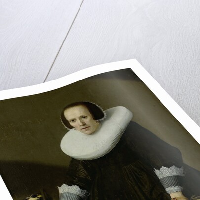 Portrait of Geertruyd Reael, Wife of Philips Denijs by Huygh Pietersz Voskuyl