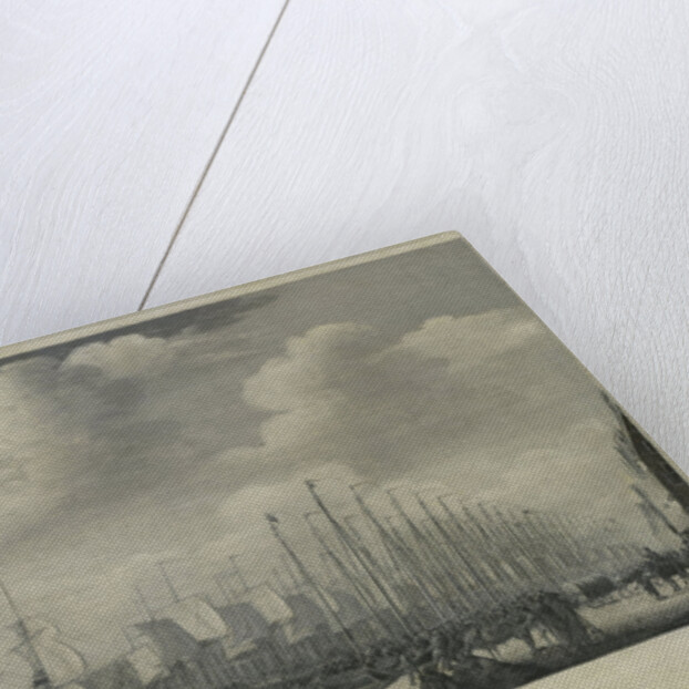 Manning the Fleet in the Harbor of Flushing, 1804, Engel Hoogerheyden by Jacob Schwartzenbach