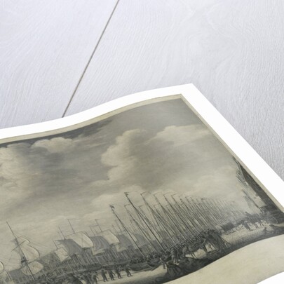 Manning the Fleet in the Harbor of Flushing, 1804, Engel Hoogerheyden by Jacob Schwartzenbach