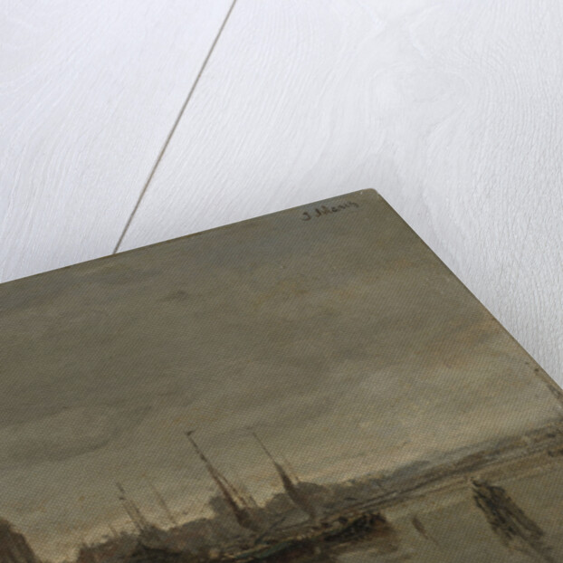 The Schreierstoren with the bridge over the Gelderse kade Amsterdam, The Netherlands by Jacob Maris