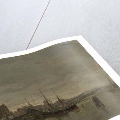 The Schreierstoren with the bridge over the Gelderse kade Amsterdam, The Netherlands by Jacob Maris