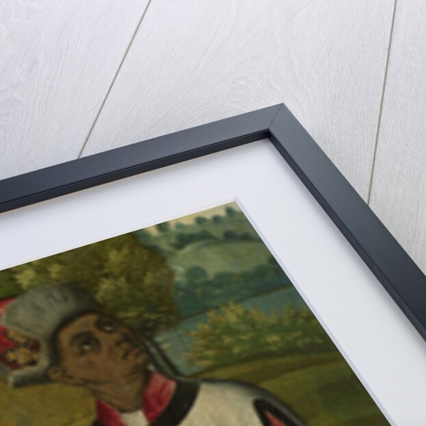 King Balthasar, one of the Three Magi, and a Servant, fragment from An Adoration of the Magi by Anonymous