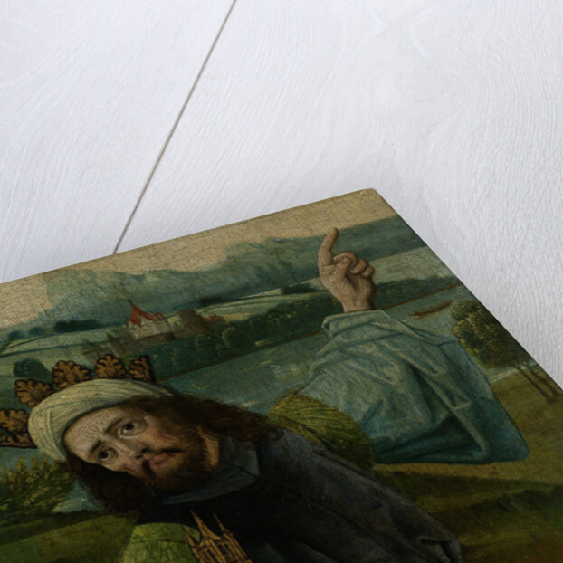 King Melchior, one of the Three Magi, Pointing at the Star, fragment from An Adoration of the Magi by Anonymous