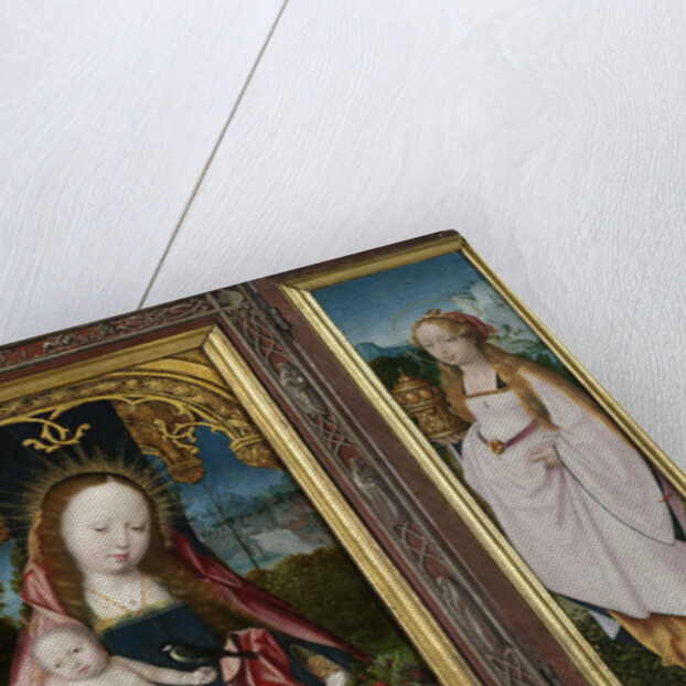 Triptych with Virgin and Child, Saint John the Evangelist (left wing) and Mary Magdalene (right wing) by Jan Provoost