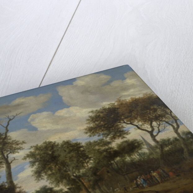 View of a village by Salomon van Ruysdael