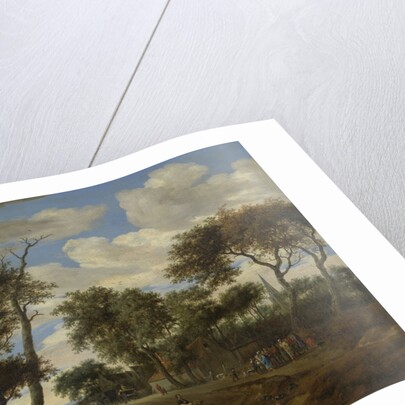 View of a village by Salomon van Ruysdael