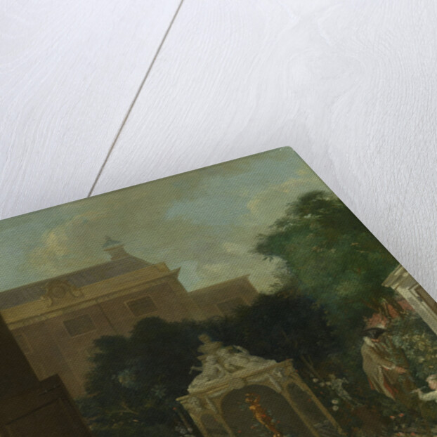 An Amsterdam Canal House Garden, The Netherlands by Cornelis Troost