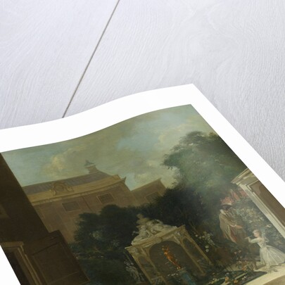 An Amsterdam Canal House Garden, The Netherlands by Cornelis Troost