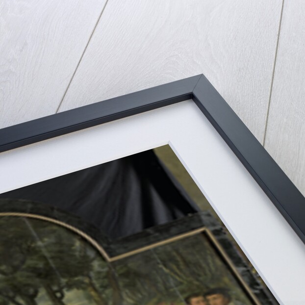 Saint Barbara with Kneeling Donor Berbel or Barbara van der Noot, right outside panel of Triptych with Scenes from the Life of John the Baptist by Jan van Coninxloo II