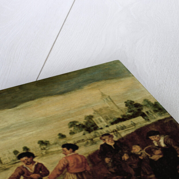 Fishermen along the Amstel River in Amsterdam in the vicinity of the Pauwentuin (Peacock Garden) by Arent Arentsz.