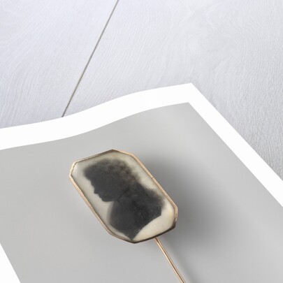 Broche met silhouet, Portrait of a woman by Anonymous