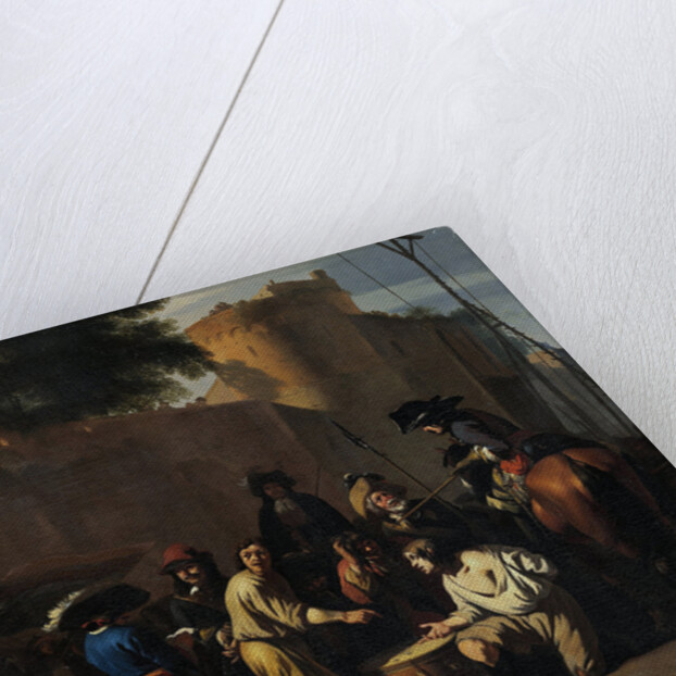 Dice Game at the Gallows by Jan van Huchtenburg