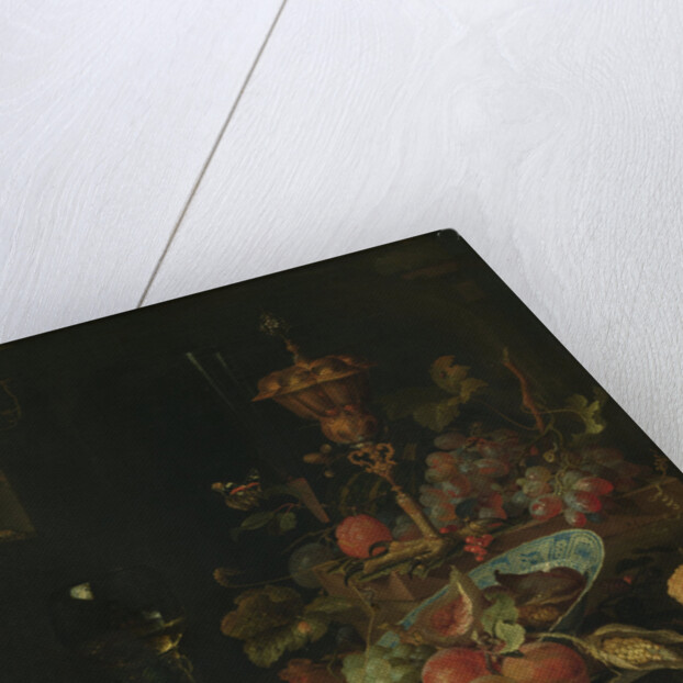 Still Life with Fruit and a Cup on Cock's Legs by Abraham Mignon