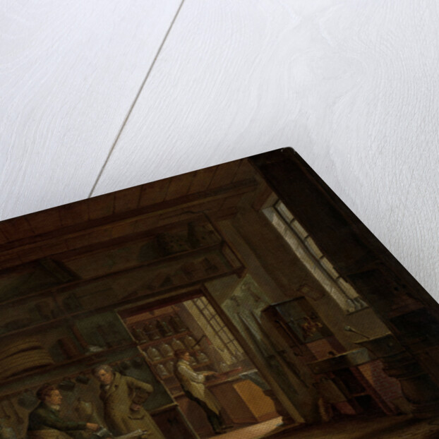 Interior of the Laboratory of the Apothecary A. d'Ailly by Johannes Jelgerhuis