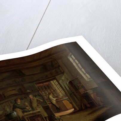 Interior of the Laboratory of the Apothecary A. d'Ailly by Johannes Jelgerhuis