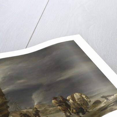 Winter Landscape near a Town by Nicolaes Pietersz. Berchem