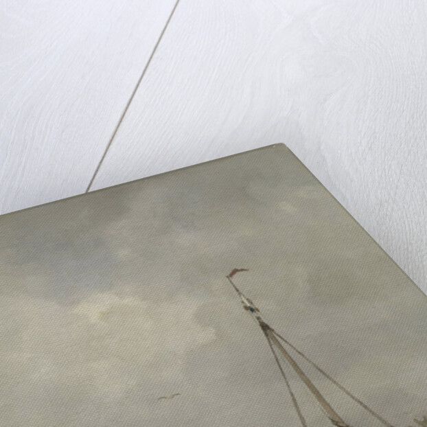 Bluff-bowed Fishing Boat on the Beach at Scheveningen by Jacob Maris